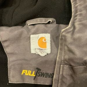 Gray Carhart jacket size large used been in excellent shape. Zipper is perfect.
